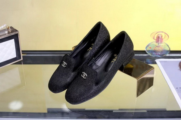 CHANEL Shallow mouth flat shoes Women--037